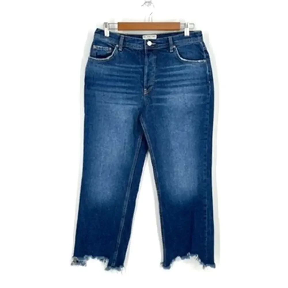 Free People We The Free Jeans Maggie Mid Rise Straight Leg 29